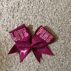 Pink Glitter Hair Bow